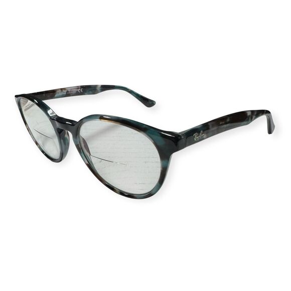 Ray-Ban RB 5380 Eyeglasses Polished Blue Havana Round‎ Frames 50-19-145mm - Picture 1 of 9